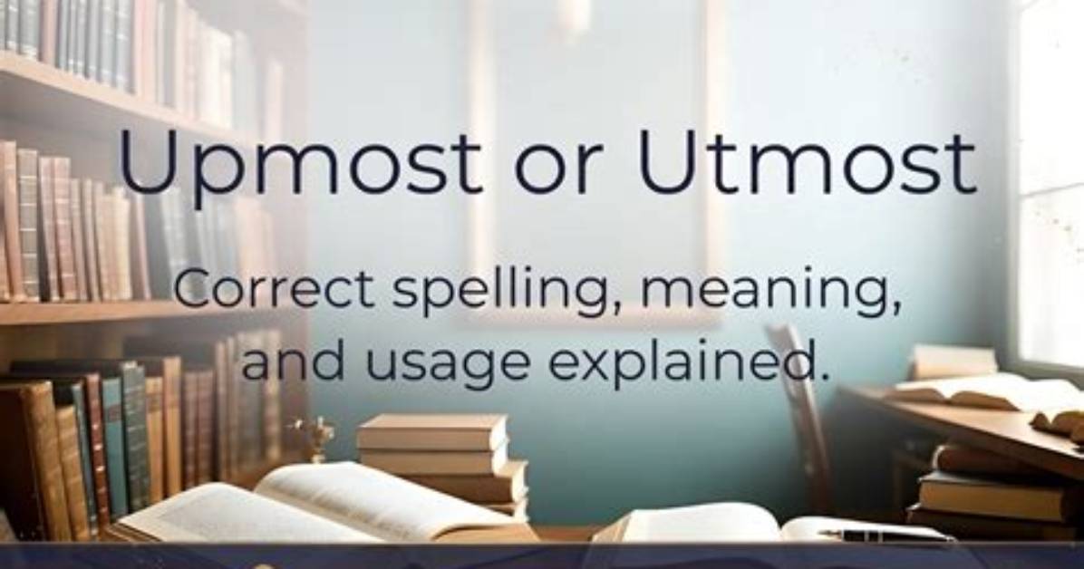 Which Is Correct Utmost or Upmost?