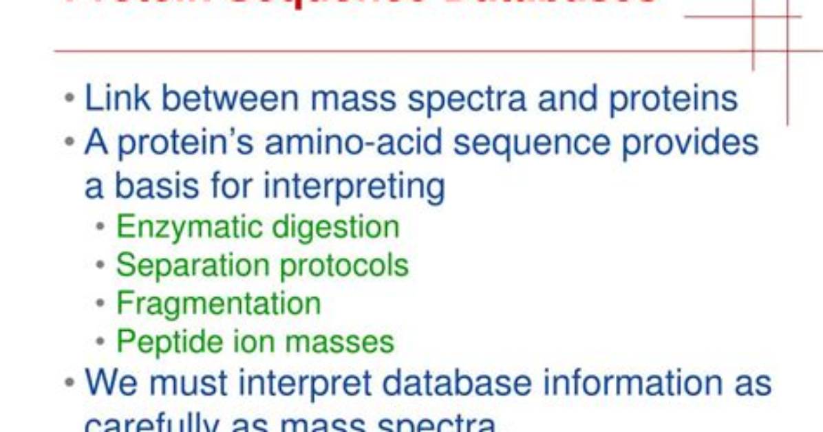 Which Is Protein Sequence Database?