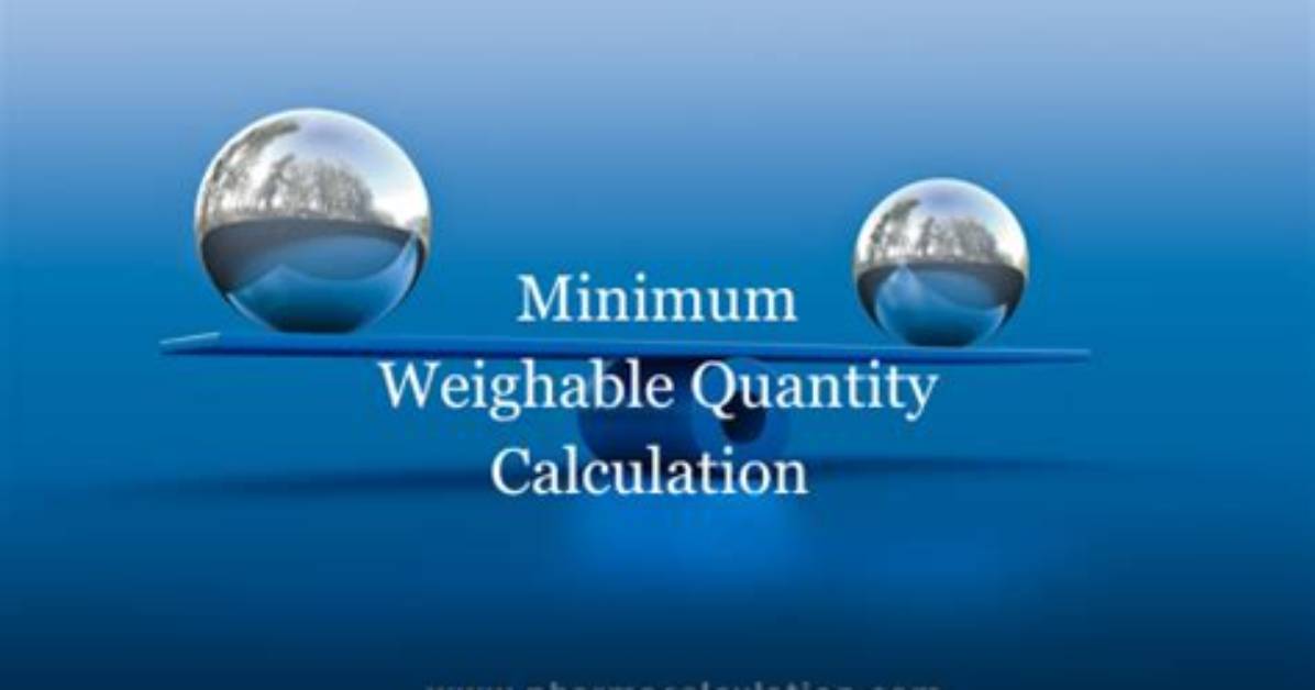 Which Is the Minimum Weighable Quantity for a Class a Balance?