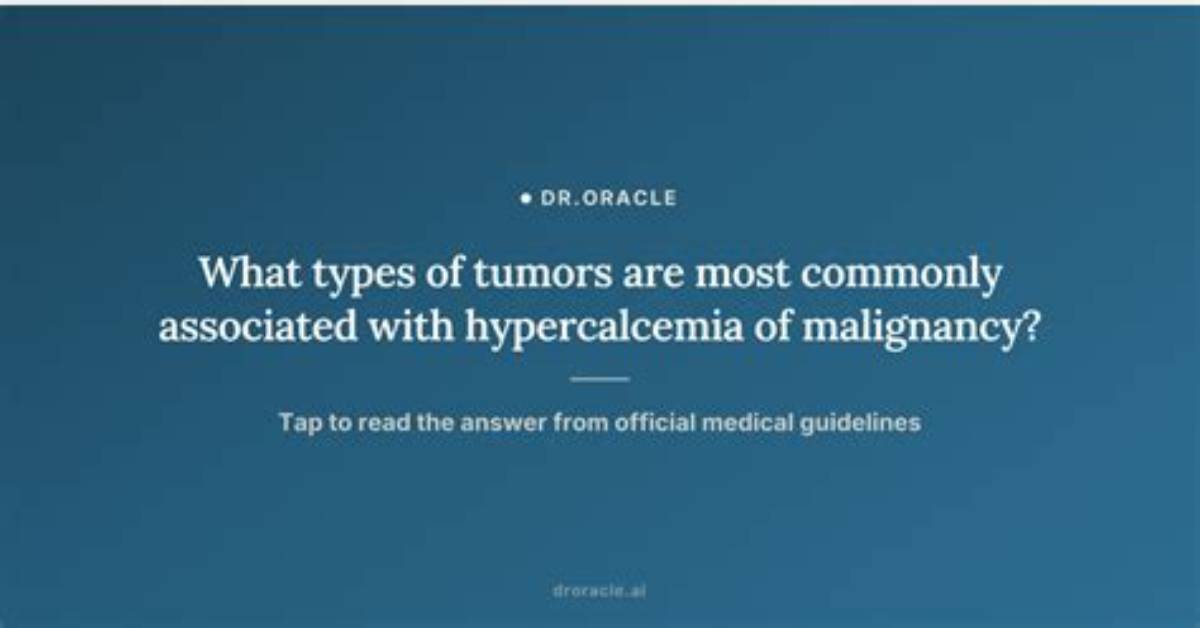 Which Malignancy Is Most Commonly Associated with Hypercalcemia?