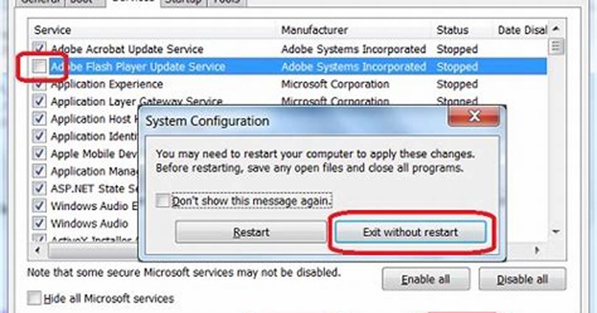 Which Msconfig Services to Disable?