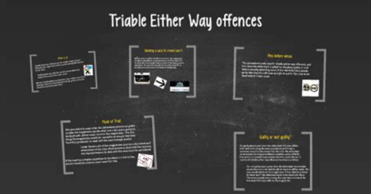 Which Offences Are Triable Either Way?