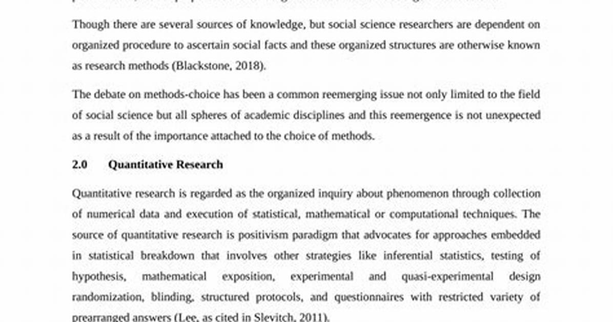 Which Research Method Is Quantitative?