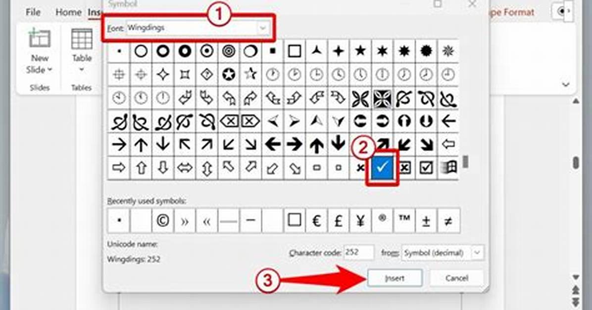 Which Webding Is a Checkmark?