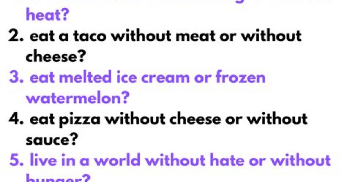 Which Would U Rather?
