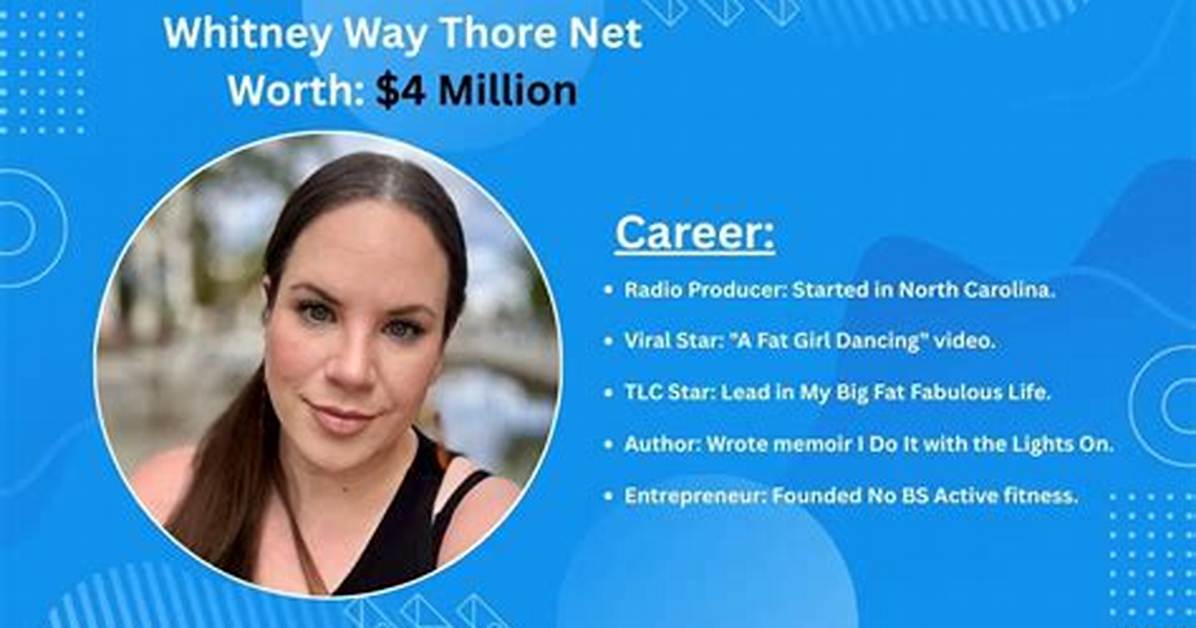 Whitney Thore Net Worth