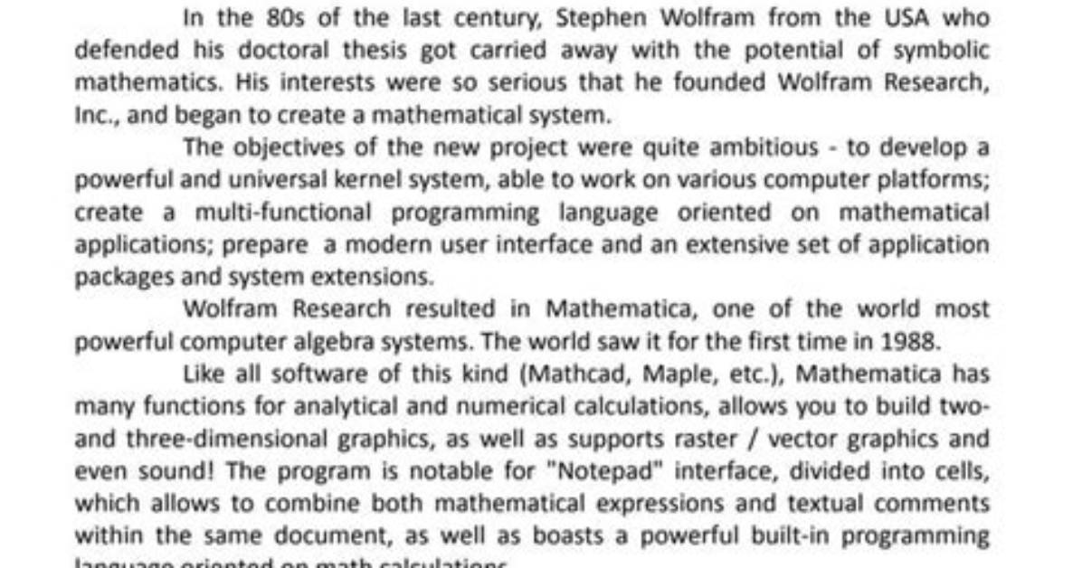 Who Created Mathematica?