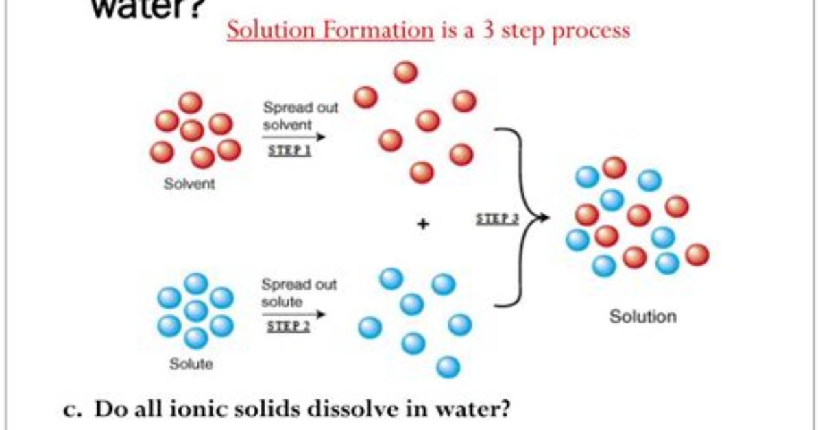 Who Do Solutes Dissolve?