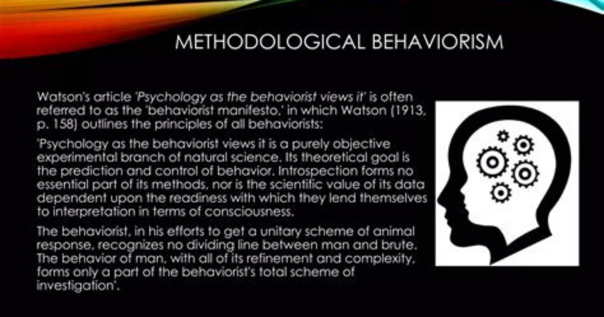 Who Founded Methodological Behaviorism?