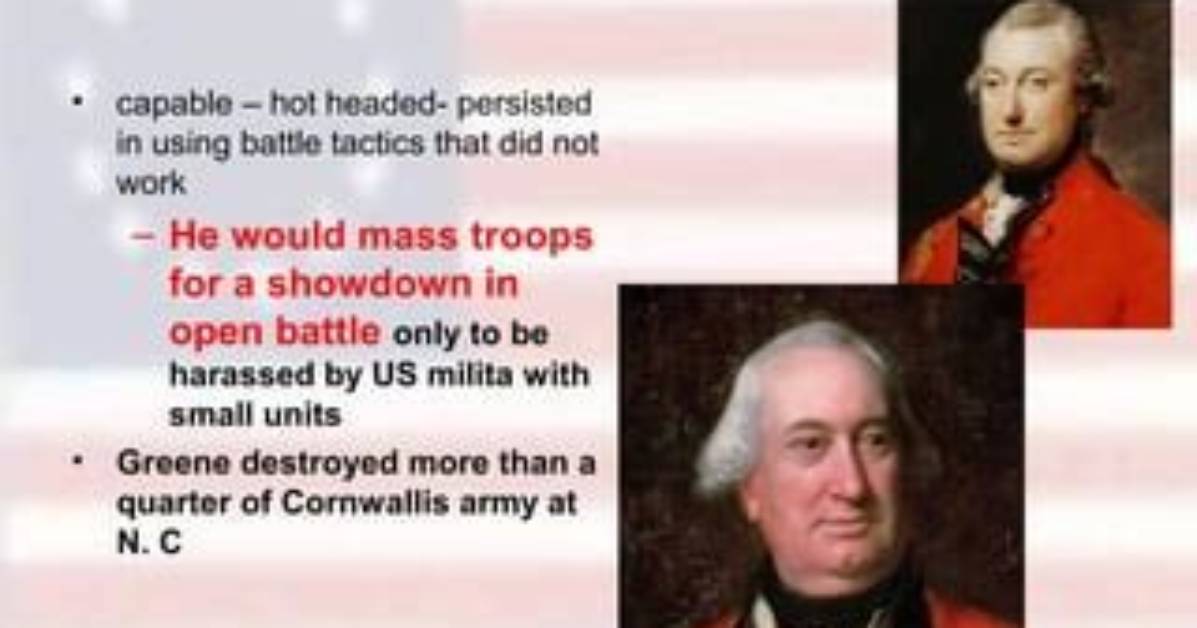 Who Harassed Cornwallis Troops?