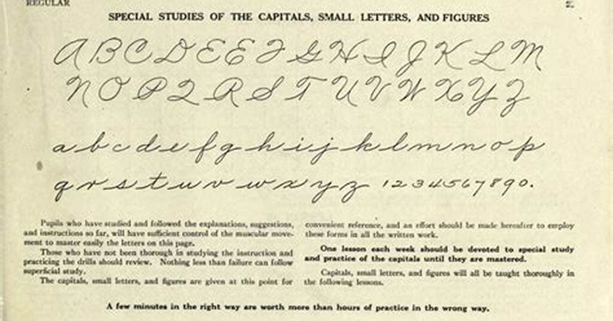 Who Invented Cursive Script?
