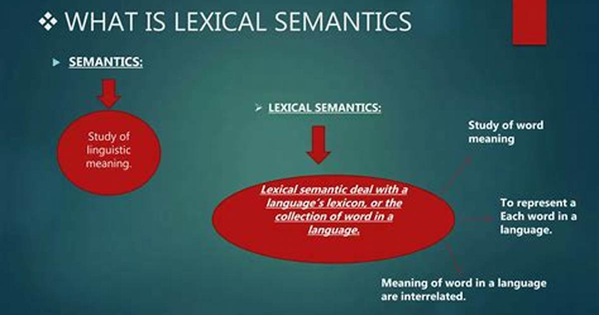 Who Is a Lexical Semantics?