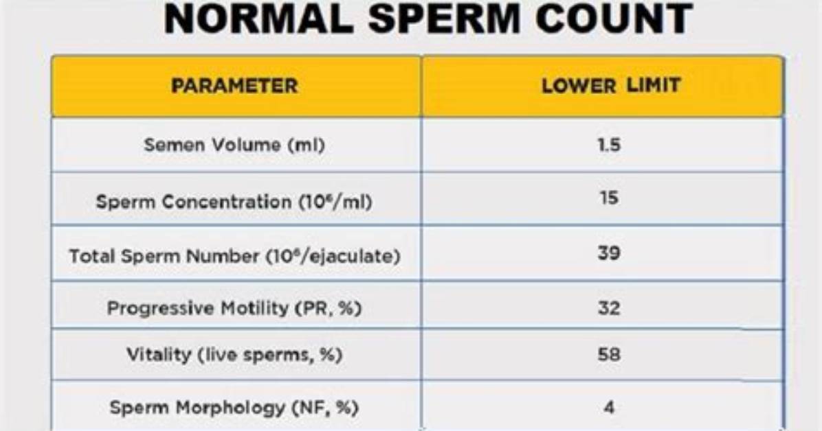 Who Normal Sperm Count?