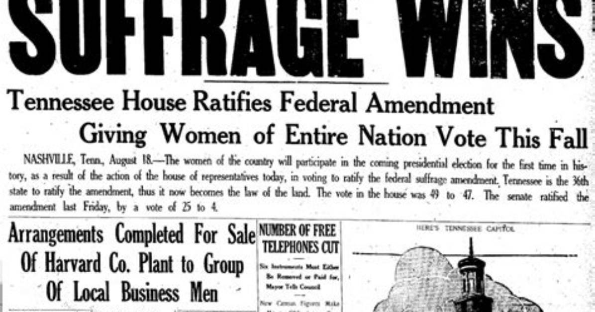 Who Ratified the 19Th Amendment
