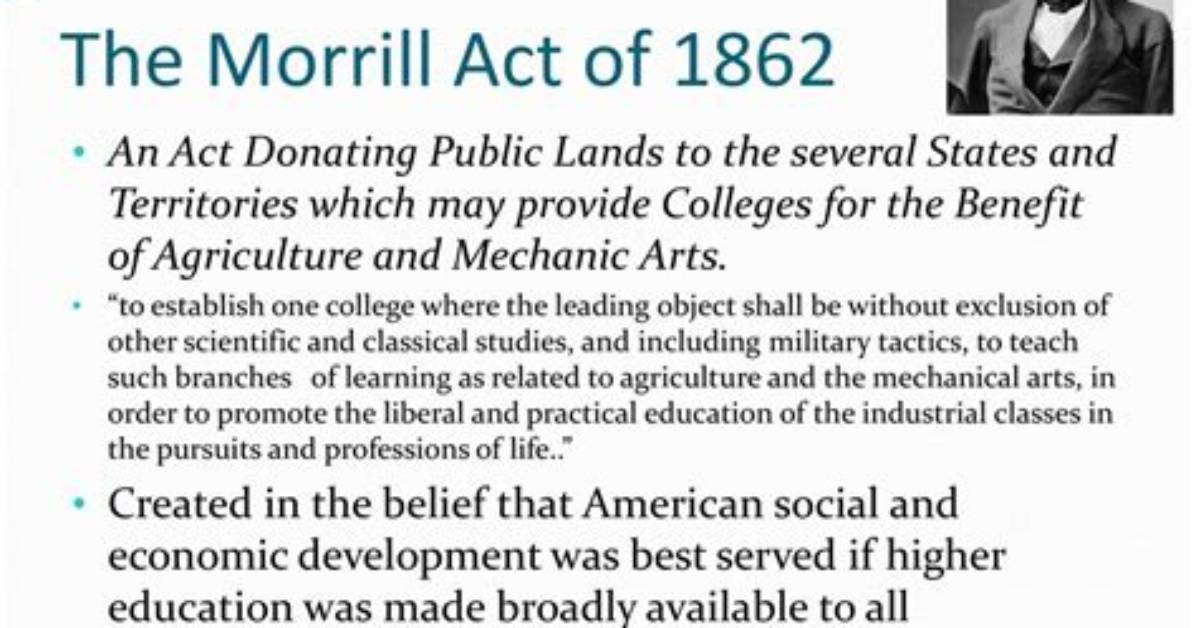 Who Signed the Morrill Act?