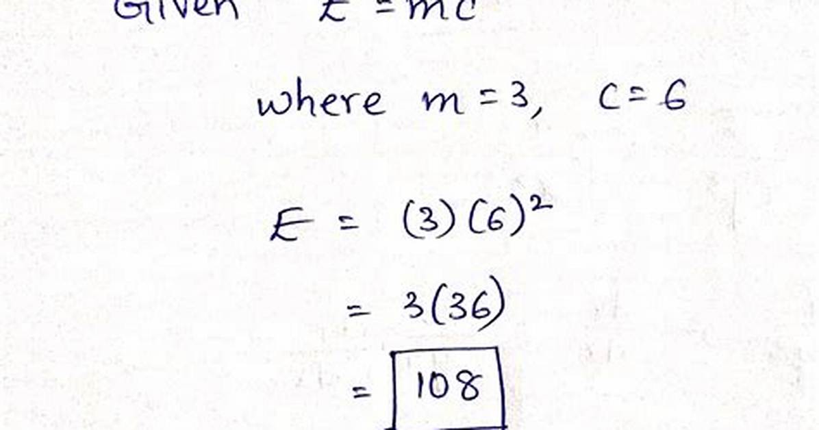 Who Solved E Mc2