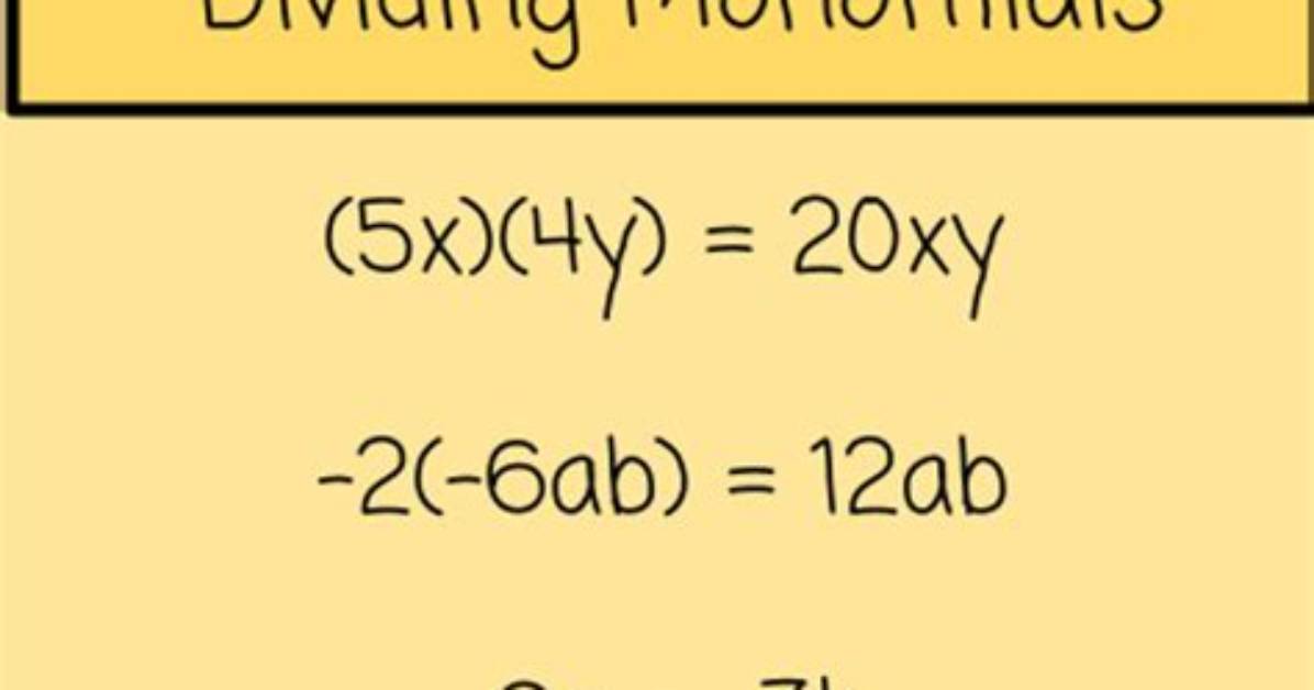 Who to Multiply Monomials?