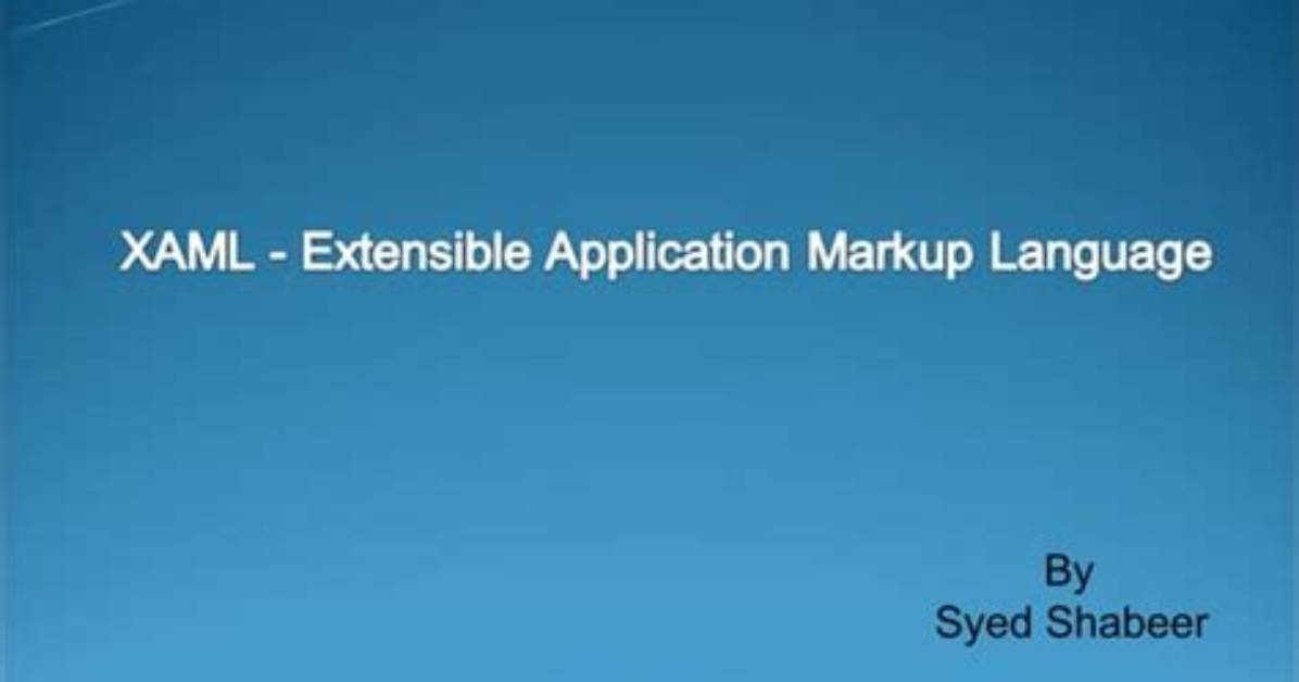 Who Uses Xaml