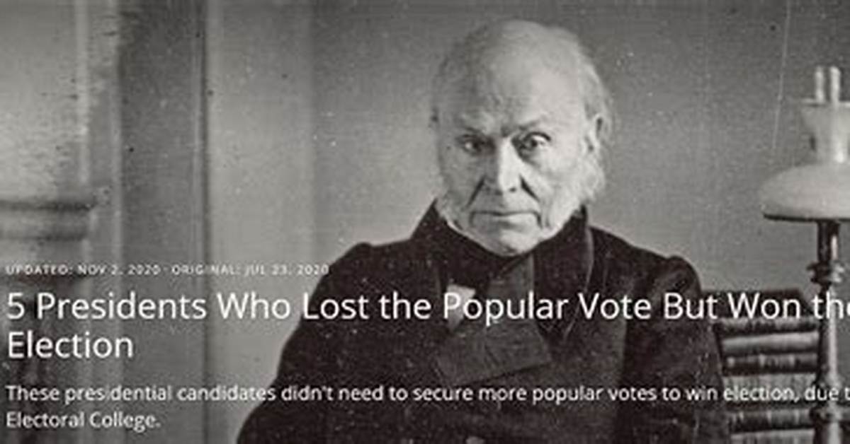 Who Won Popular Vote but Lost Election