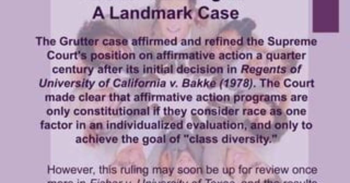 Who Won the Grutter v Bollinger Case?