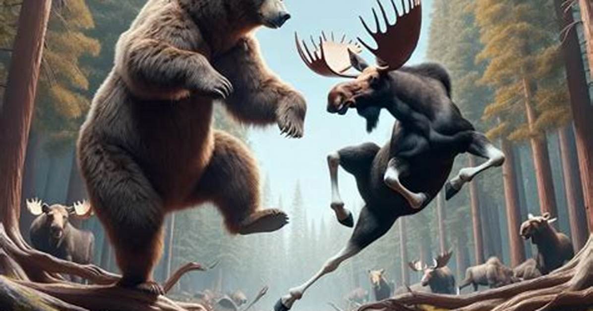 Who Would Win Bear or Moose