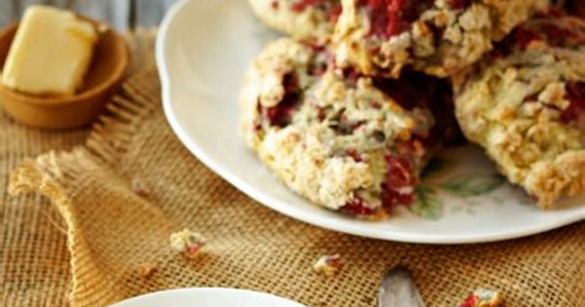 Whole Wheat Raspberry Ricotta Scones