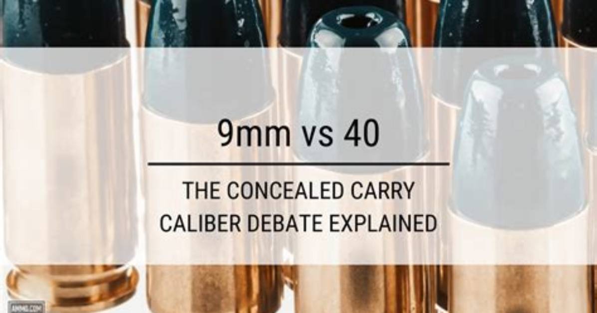 Why 40 Caliber vs 9Mm?