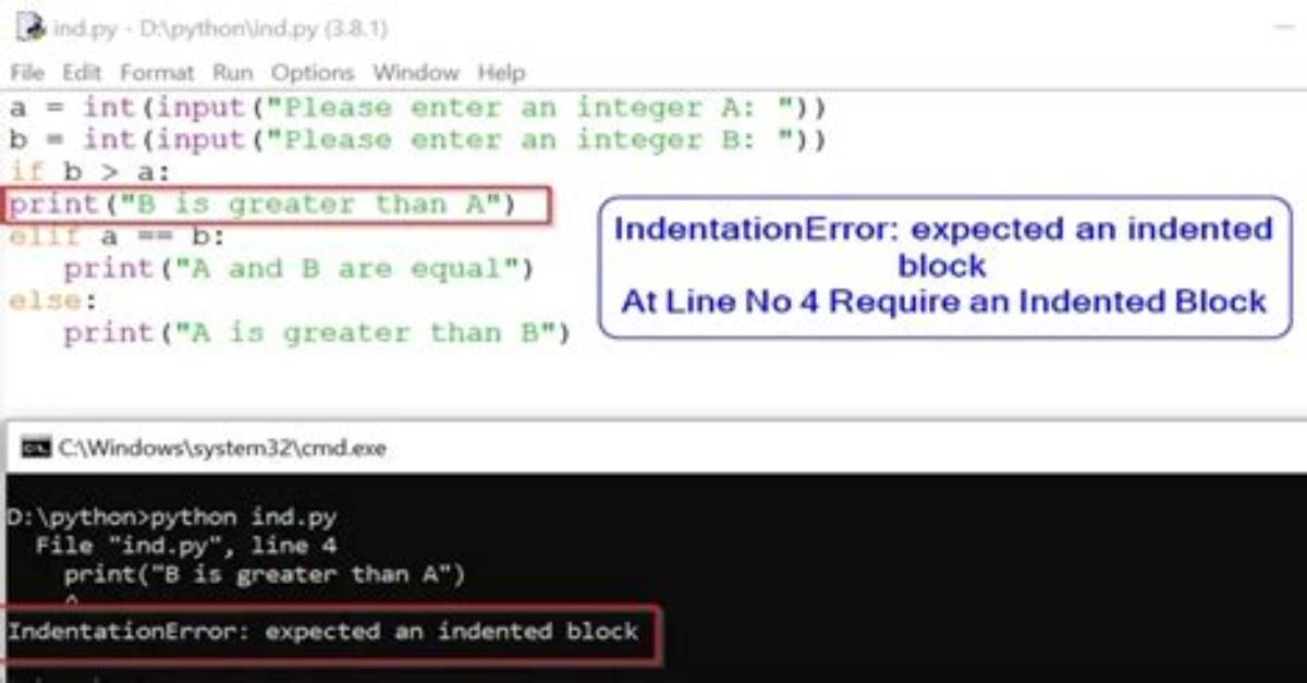 Why Am I Getting "Indentationerror: Expected an Indented Block"? [Duplicate]