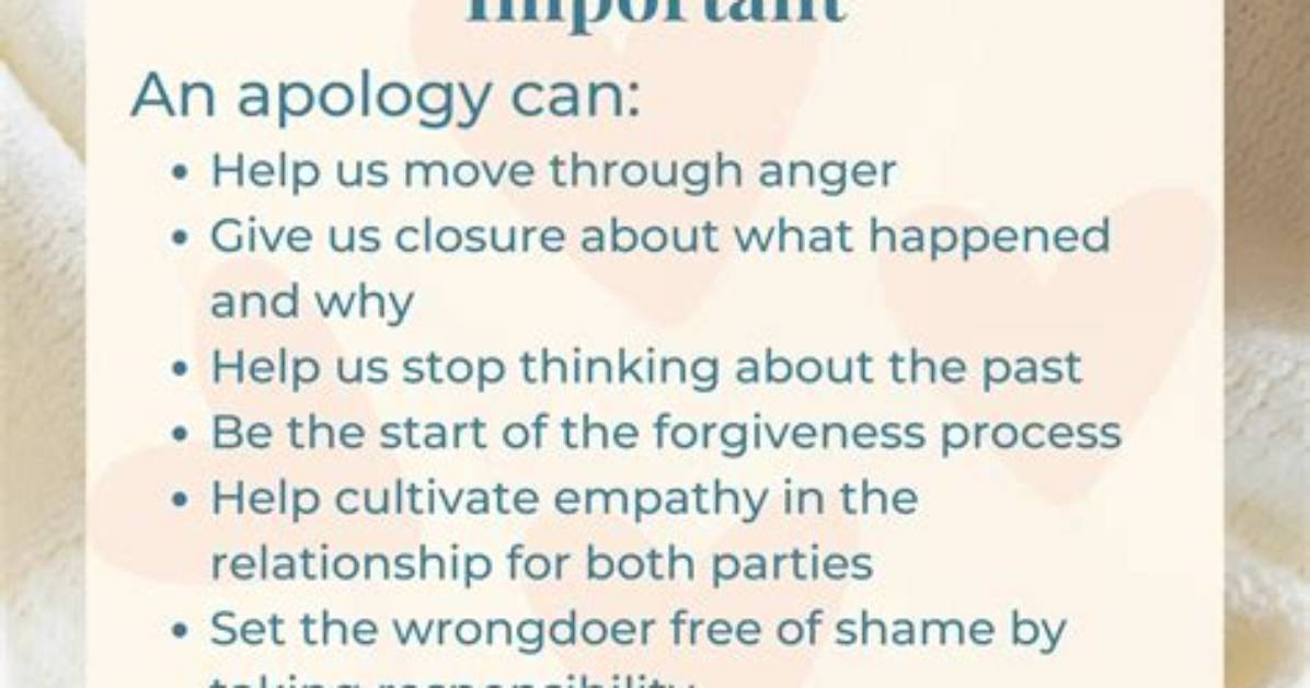 Why Apologies Are So Important?