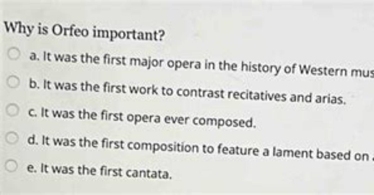 Why Are Cantata Important?