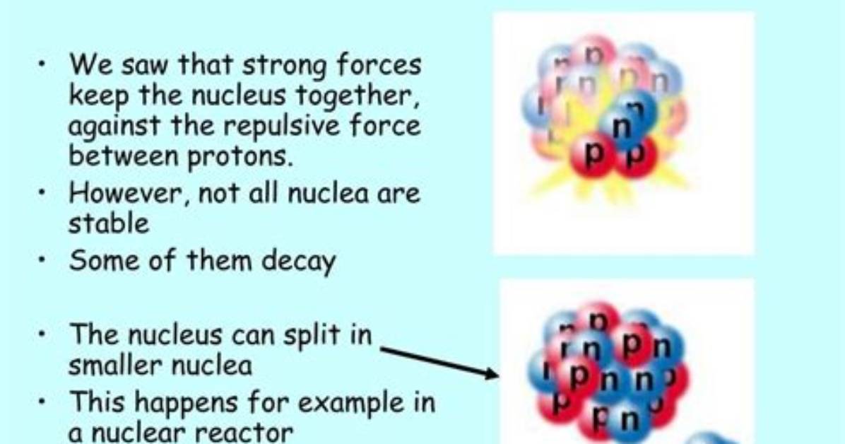 Why Are Elements Unstable?