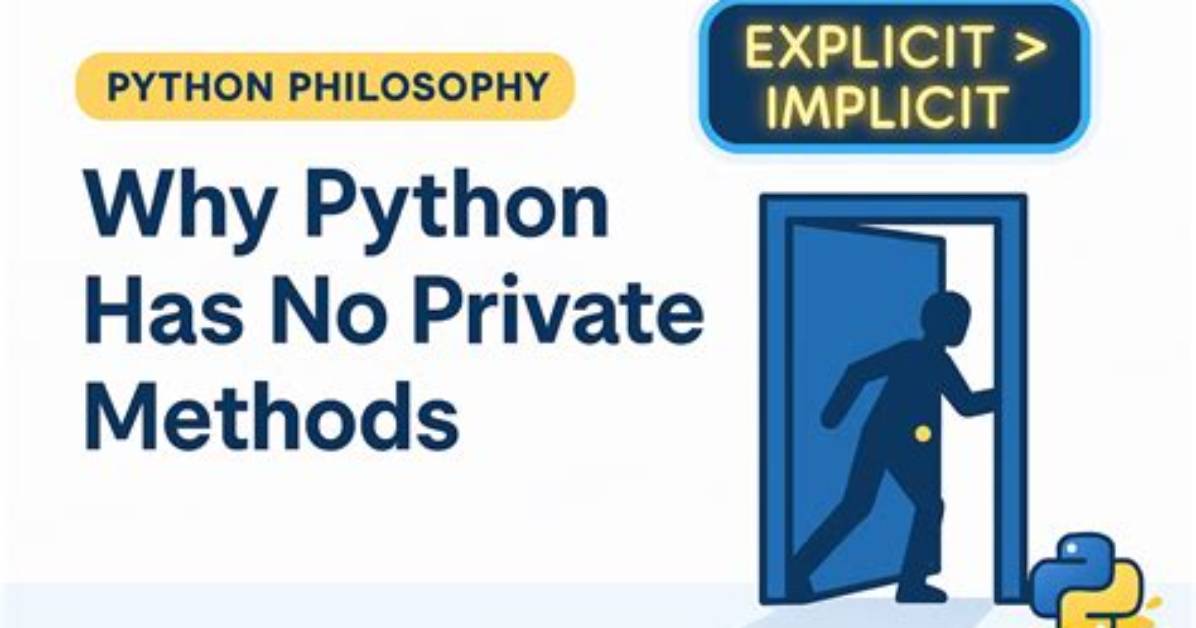 Why Are Python's 'Private' Methods Not Actually Private?