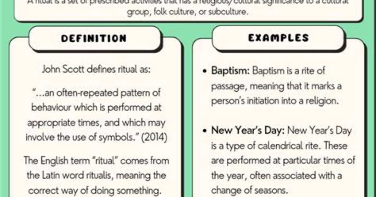 Why Are Rituals Important - Lisbd-Net. Com