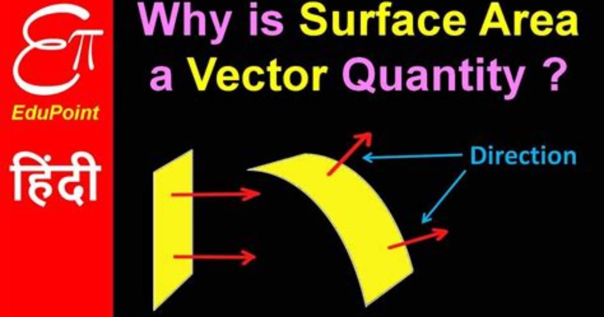 Why Area Is Vector Quantity?