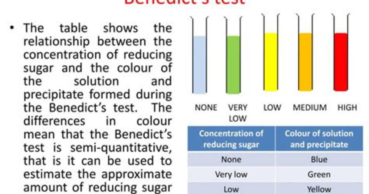 Why Benedict Test Is Semi Quantitative Test?