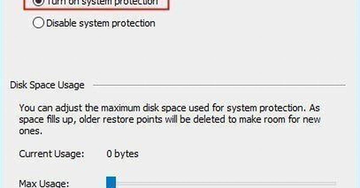 Why Can’t I Create a Restore Point in Windows 10?