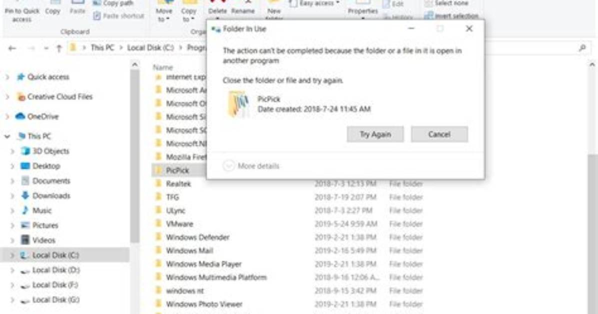 Why Can’t I Delete Folder in Windows 10?