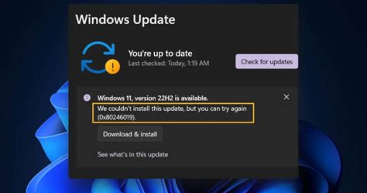Why Can’t I Do a Windows Update?