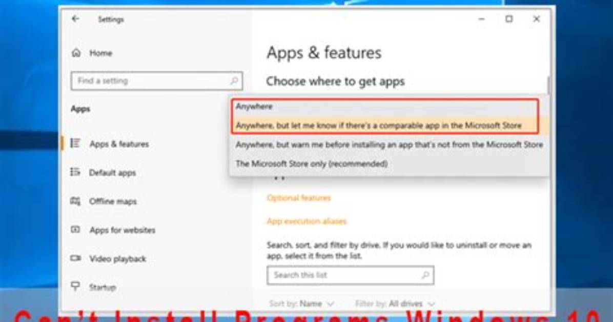 Why Can’t I Install Programs on Windows 10?