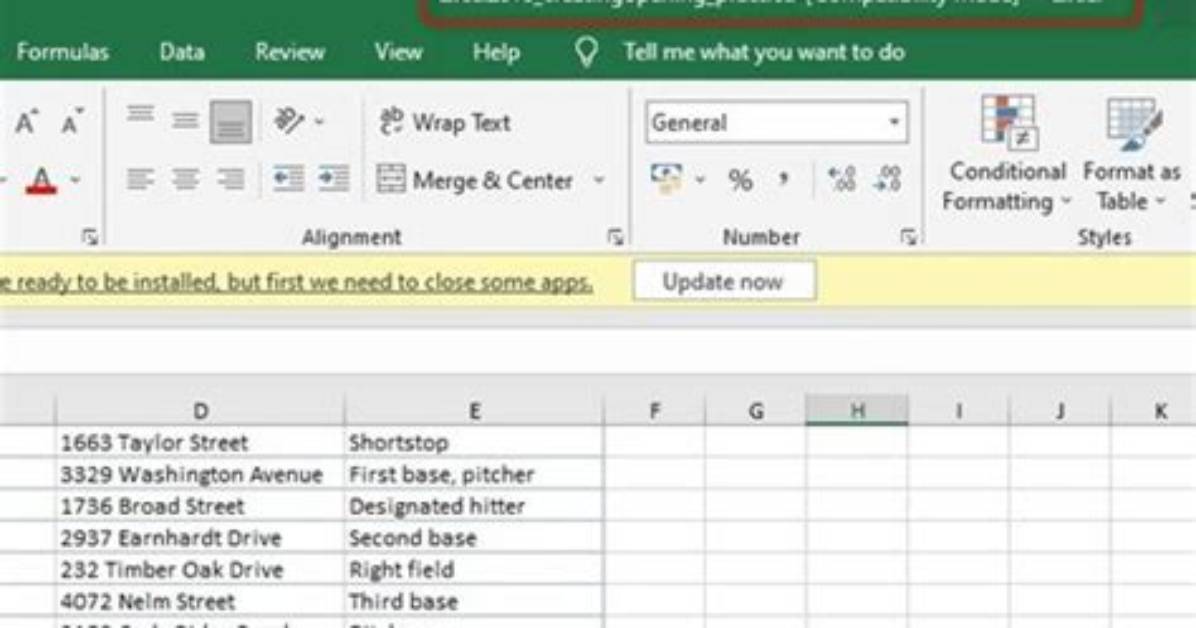 Why Compatibility Mode in Excel?