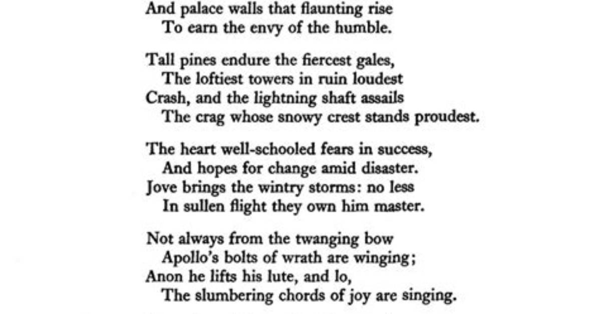 Why Did Horace Write Odes