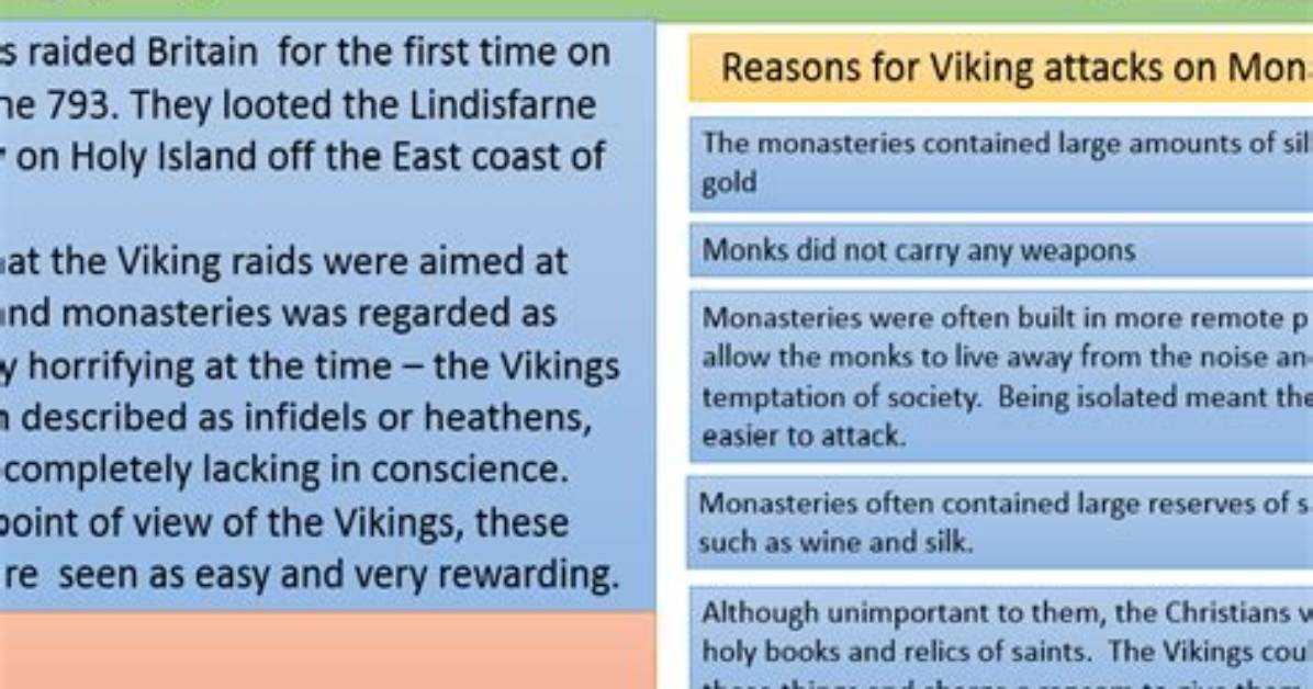 Why Did Vikings Raid Monasteries?