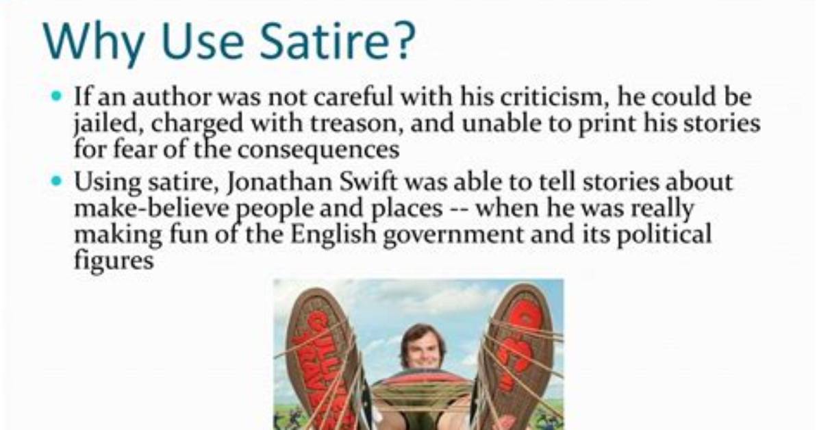Why Do Authors Use Satire