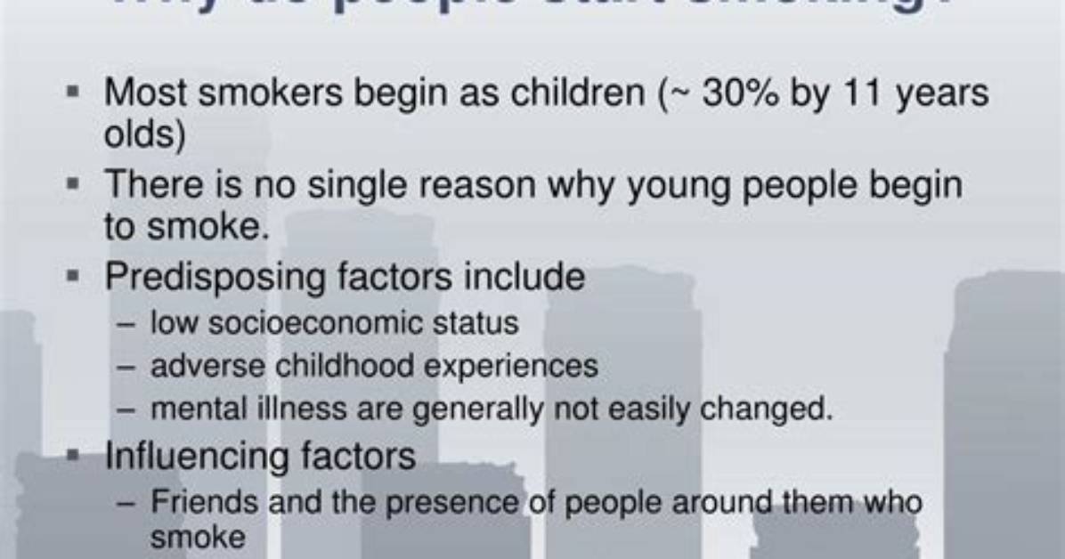 Why Do Disadvantaged People Smoke?