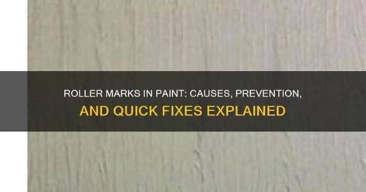 Why Do I Get Roller Marks When Painting?