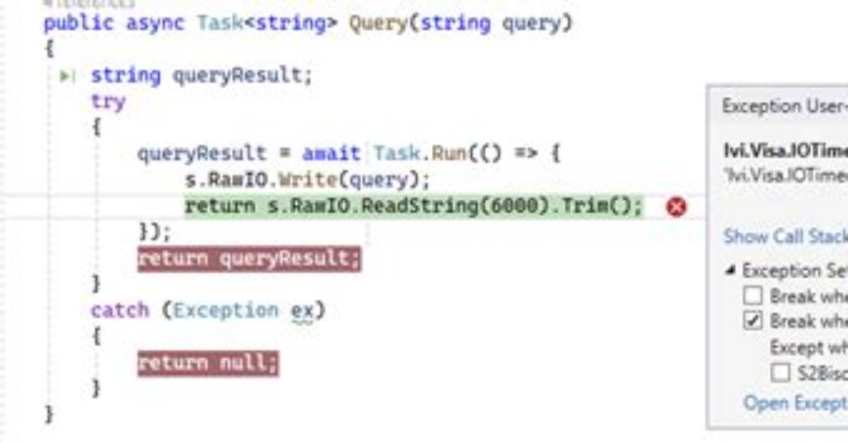 Why Do I Get the "Unhandled Exception Type Ioexception"?