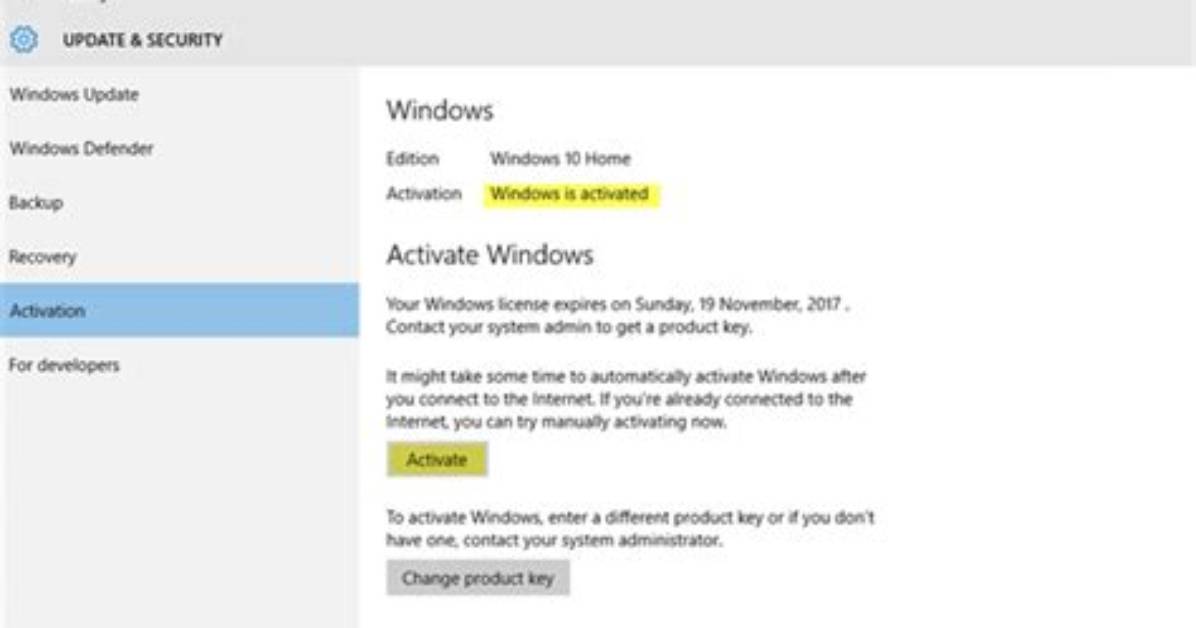 Why Do I Have an Activate Windows Watermark?