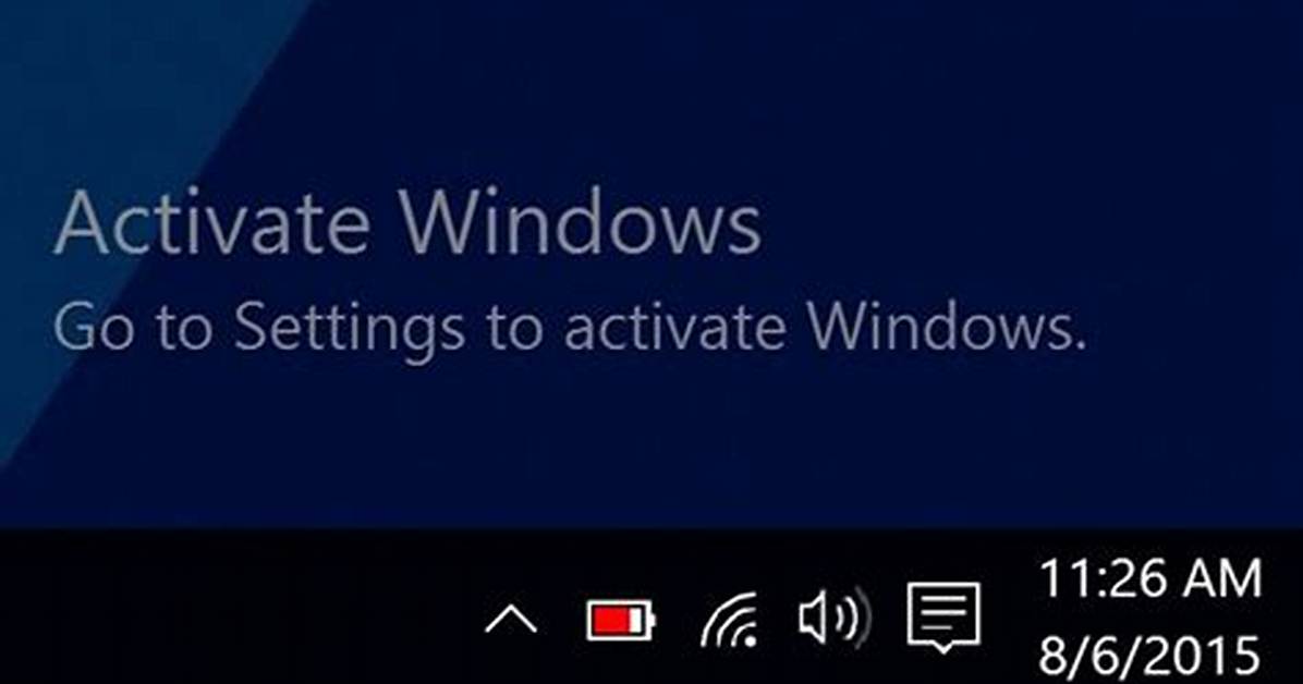 Why Do I See Activate Windows?