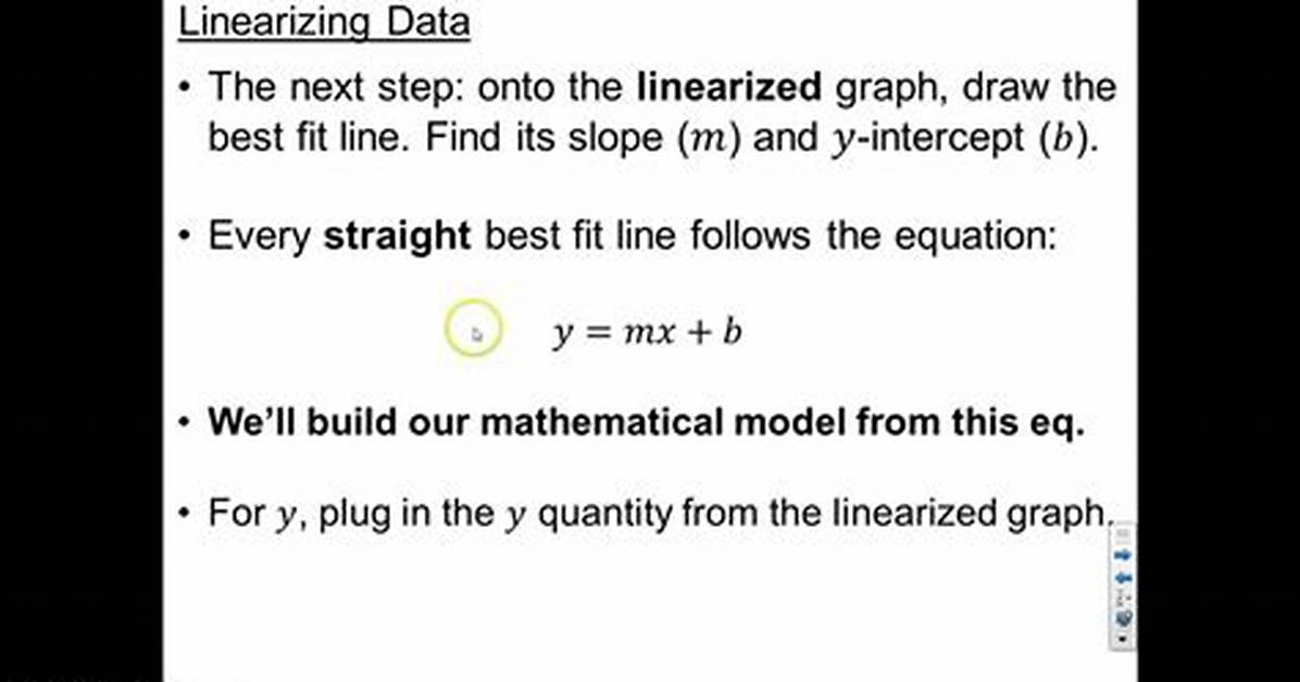 Why Do We Linearize Data?