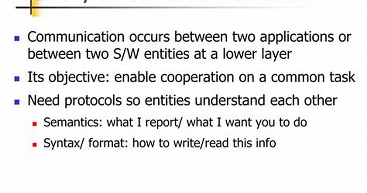 Why Do We Need Protocols